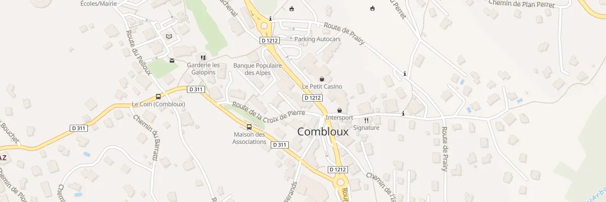 Plan du 45 Rte de Sallanches à Combloux