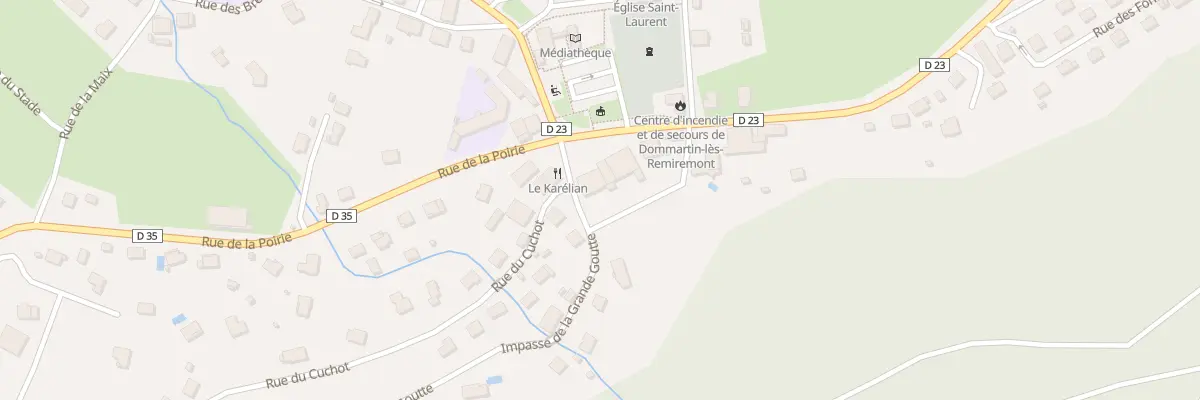 Plan du Village à Dommartin-lès-Remiremont