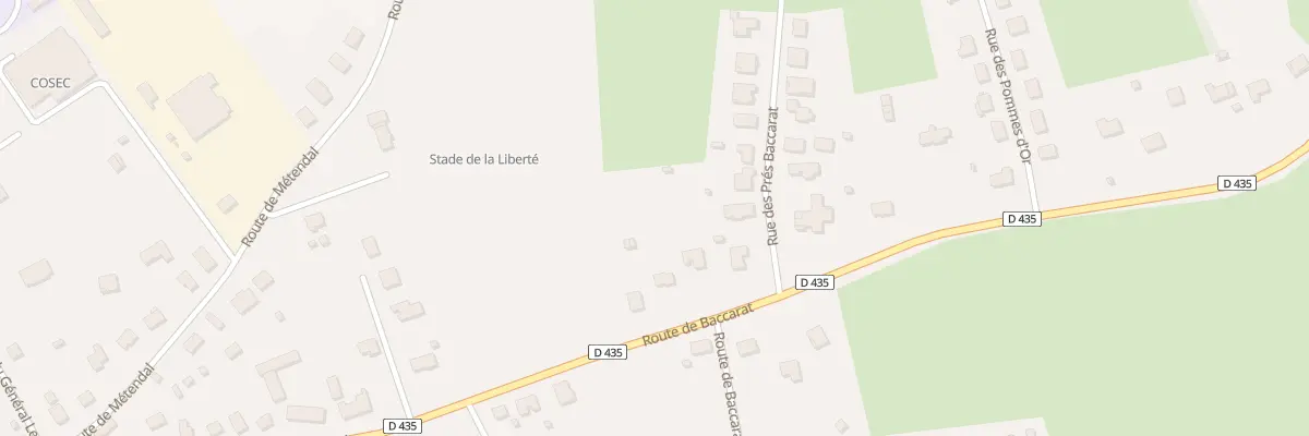 Plan du 9023 Rte de Baccarat à Rambervillers