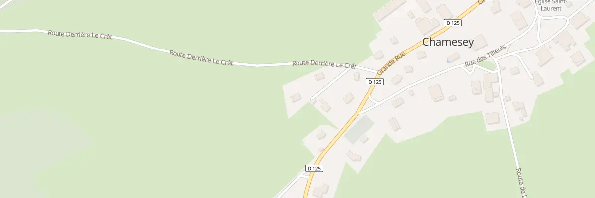 Plan du 3 Rte Derriere Le Cret à Chamesey