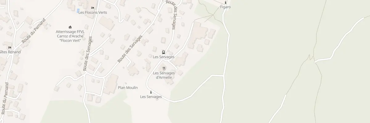 Plan du 877 Rte des Servages à Arâches-la-Frasse