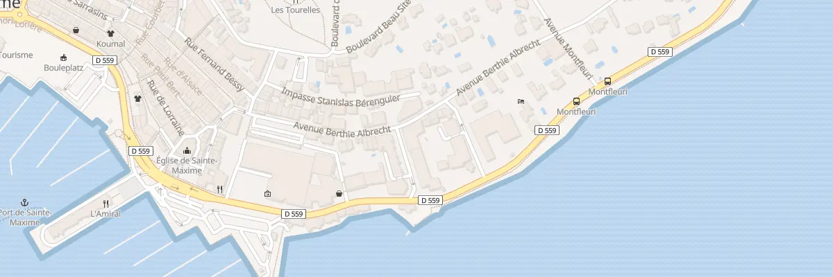 Plan du 21 Av Berthie Albrecht à Sainte-Maxime
