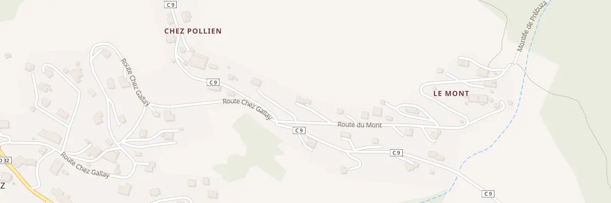 Plan du 91 Rte du Mont à Chevenoz