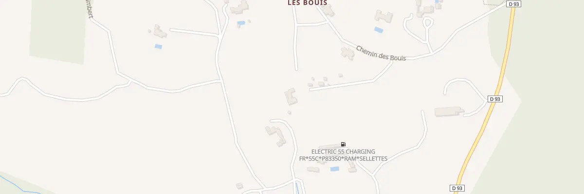 Plan du 261 Che des Bouis à Ramatuelle