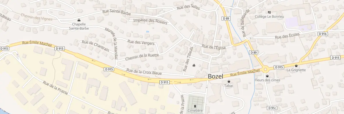 Plan du 5050Y Bozel à Bozel
