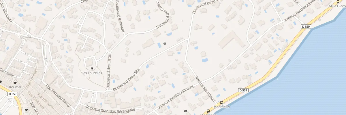Plan du 25 Bd Beau Site à Sainte-Maxime