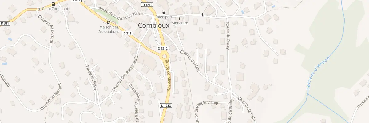 Plan du 281 Rte de Megeve à Combloux