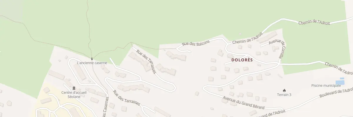 Plan du 7089 Rue des Balcons à Barcelonnette