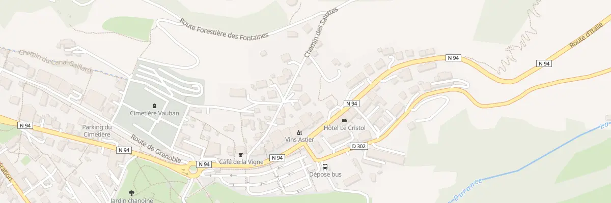 Plan du 10B Che des Salettes à Briançon