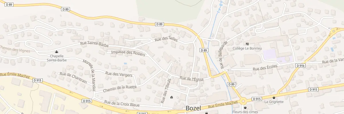 Plan du 5060 Bozel à Bozel