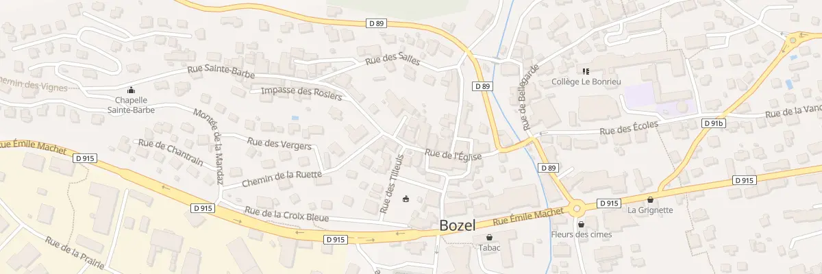 Plan du 156 Rue de l’Église à Bozel
