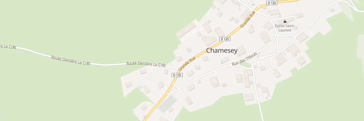 Plan du 24 Gr Grande Rue à Chamesey