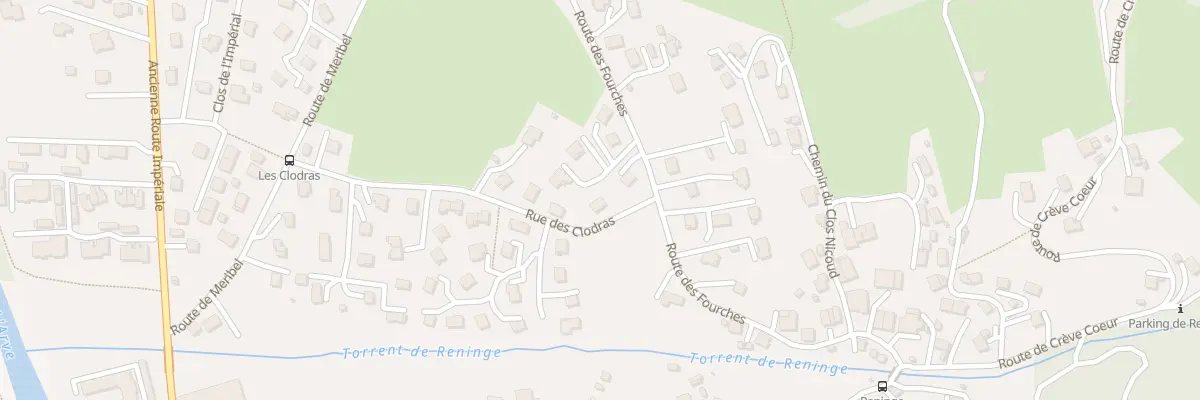 Plan du 281 Rue des Clodras à Sallanches