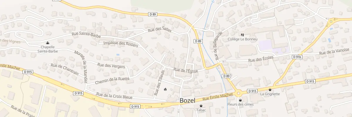 Plan du 126 Rue de l’Église à Bozel