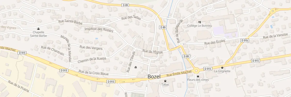 Plan du 114 Rue de l’Église à Bozel