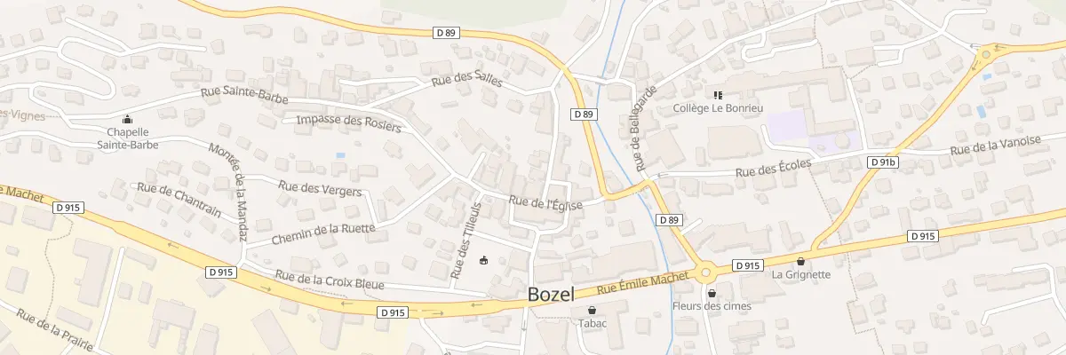 Plan du 5073 Bozel à Bozel