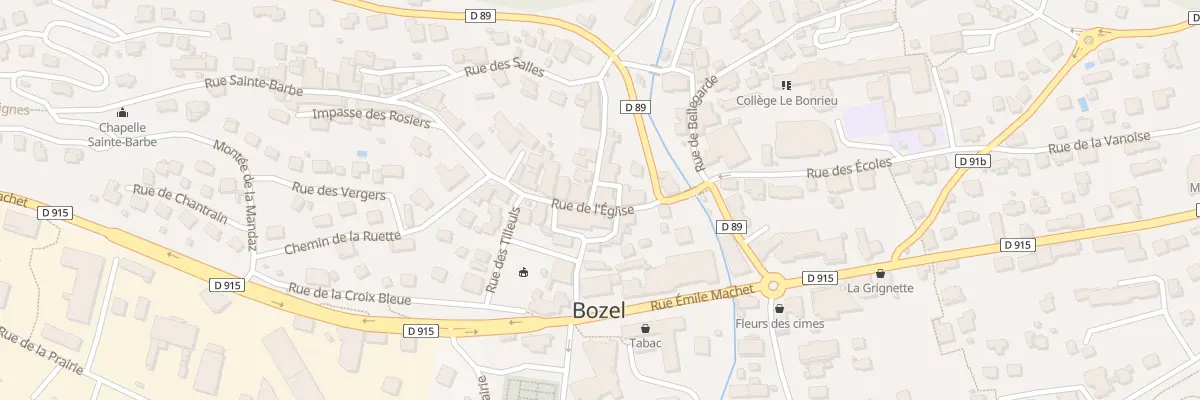 Plan du 80 Rue de l’Église à Bozel