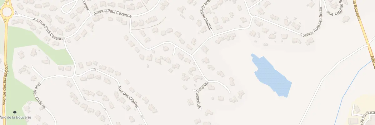 Plan du 323 Av Rodin à Roquebrune-sur-Argens