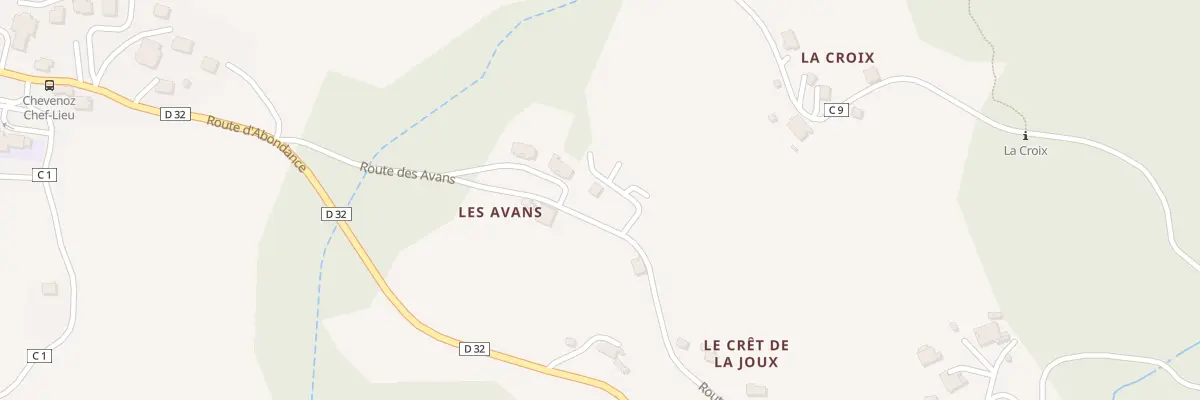 Plan du 249 Rte des Avans à Chevenoz