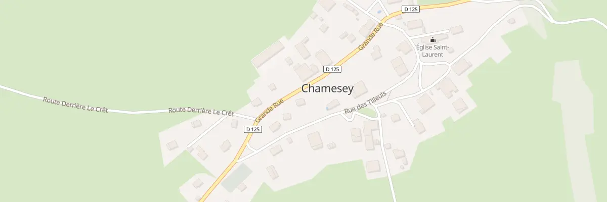 Plan du 3 Gr Grande Rue à Chamesey