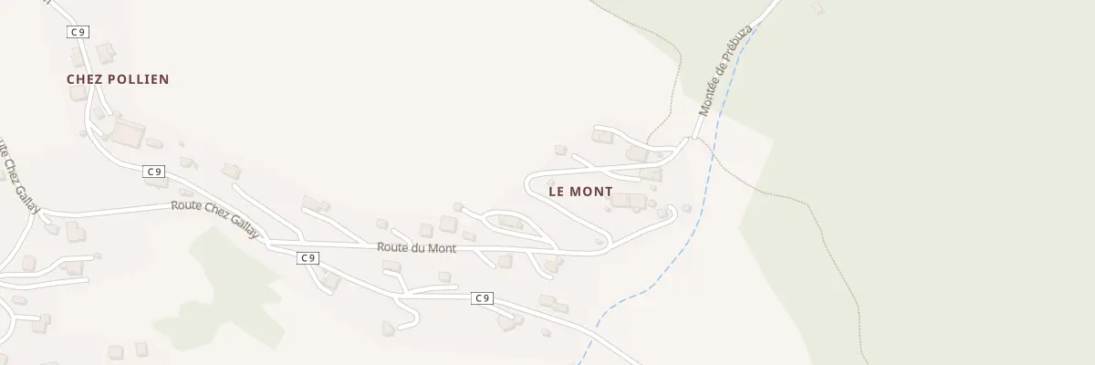 Plan du 404 Rte du Mont à Chevenoz