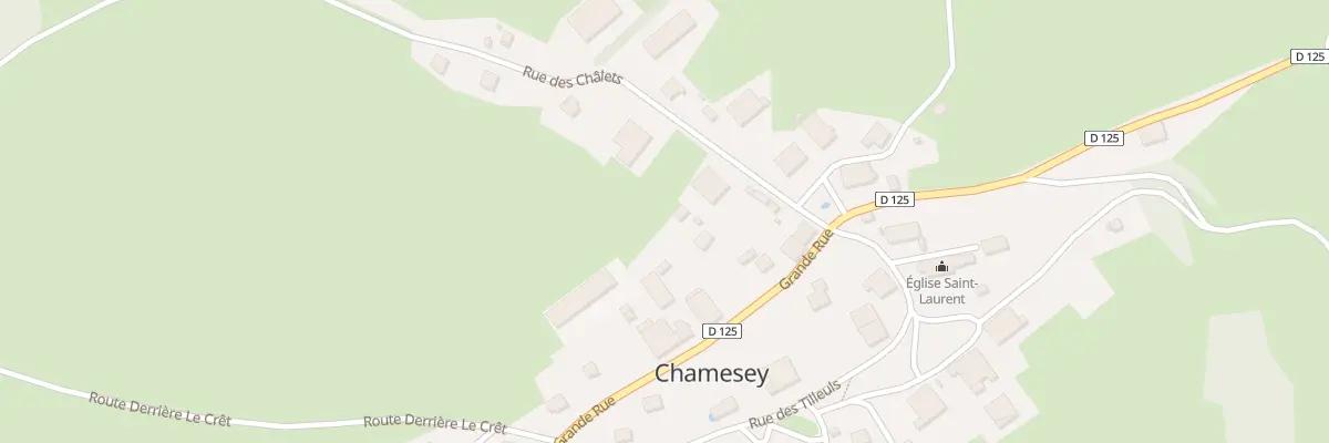 Plan du 1 Rue des Châlets à Chamesey