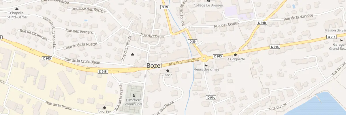Plan du 64 Rue Émile Machet à Bozel