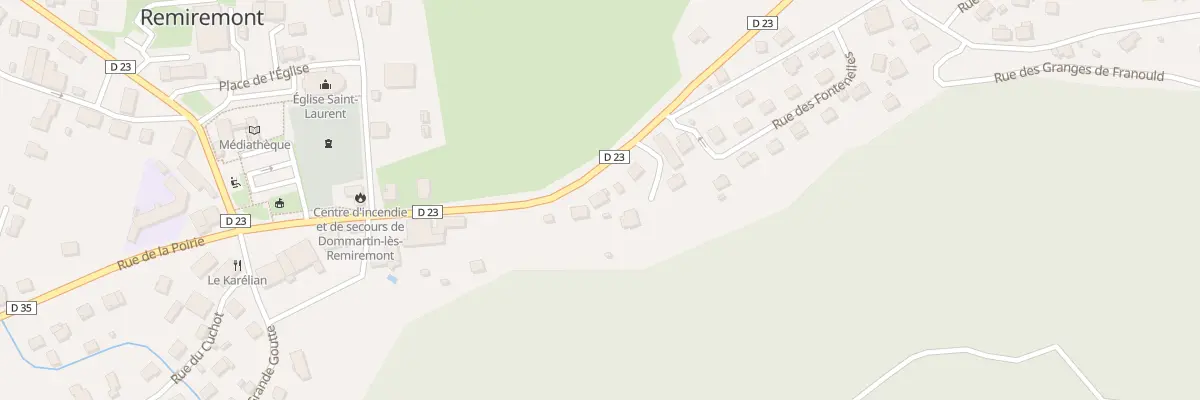 Plan du 280 Rue de Franould à Dommartin-lès-Remiremont