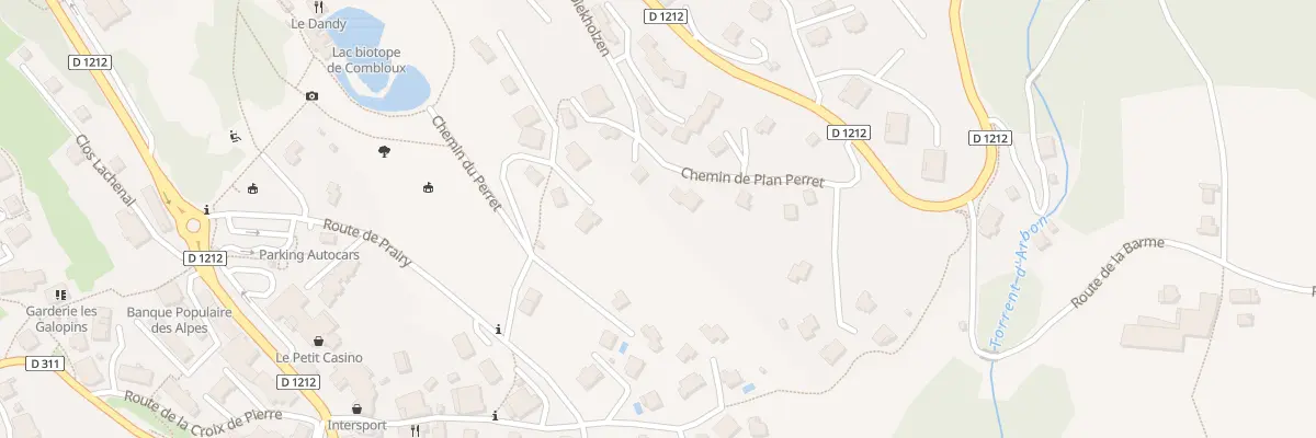 Plan du 46 Che du Plan Perret à Combloux