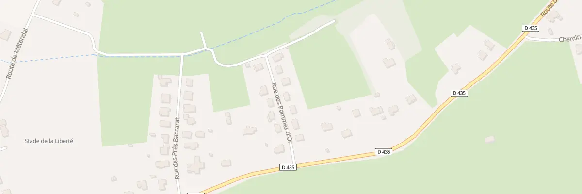Plan du 9201 Rte de Baccarat à Rambervillers