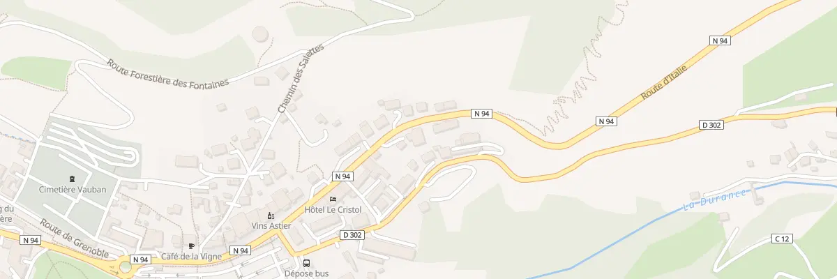 Plan du 14 Rte d’Italie à Briançon
