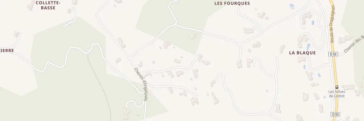 Plan du 1107 Che d’Engaspaty à Seillans