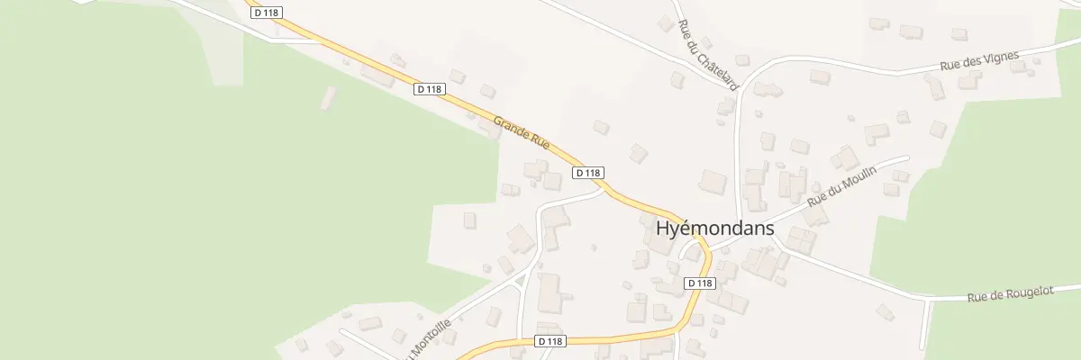 Plan du 1 Rue du Vézenat à Hyémondans