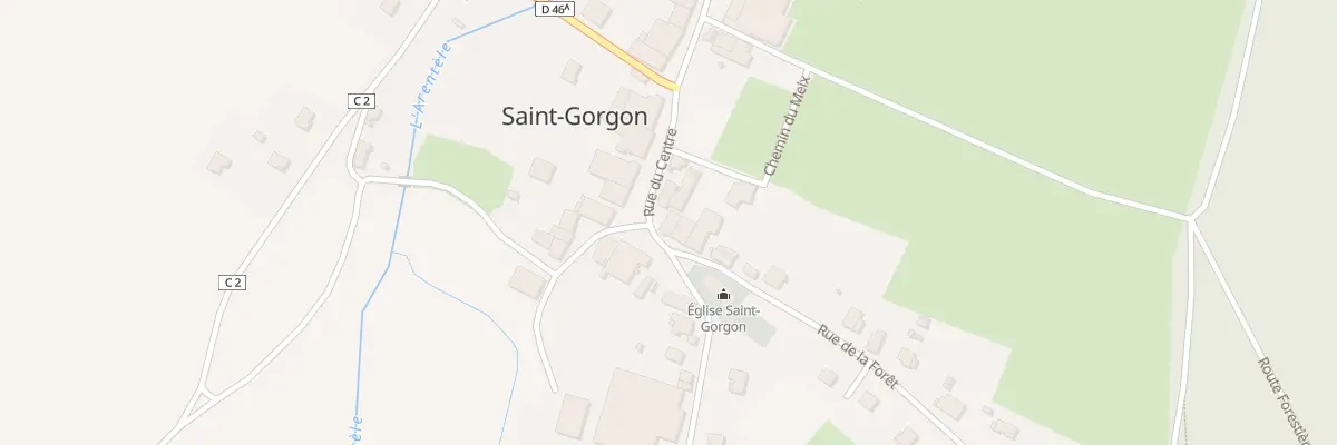 Plan du 9 Rue du Centre à Saint-Gorgon