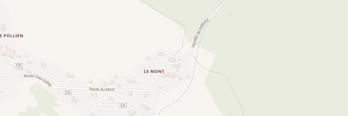 Plan du 543 Rte du Mont à Chevenoz