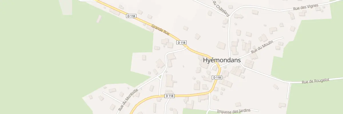 Plan du 2 Rue du Vézenat à Hyémondans
