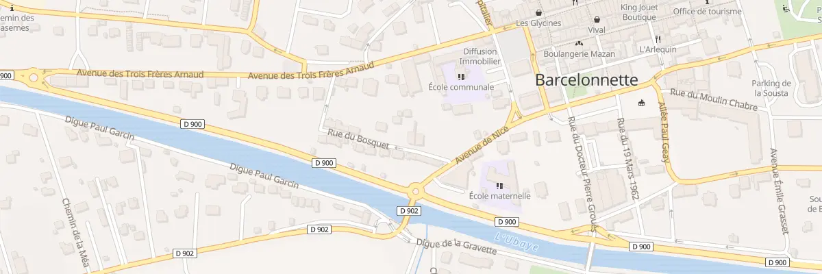 Plan du 2 Rue du Bosquet à Barcelonnette