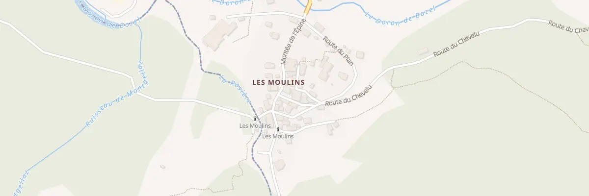 Plan du 5281 Les Moulins à Bozel