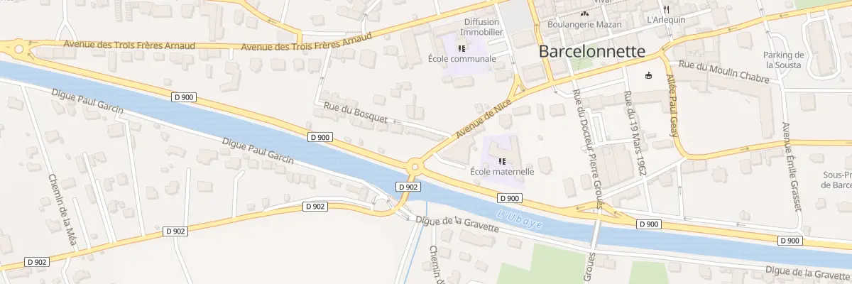 Plan du 6 Av de Nice à Barcelonnette