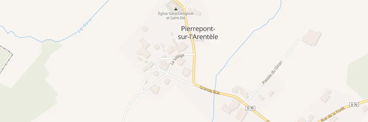 Plan du 2 Rue le Village à Pierrepont-sur-l’Arentèle