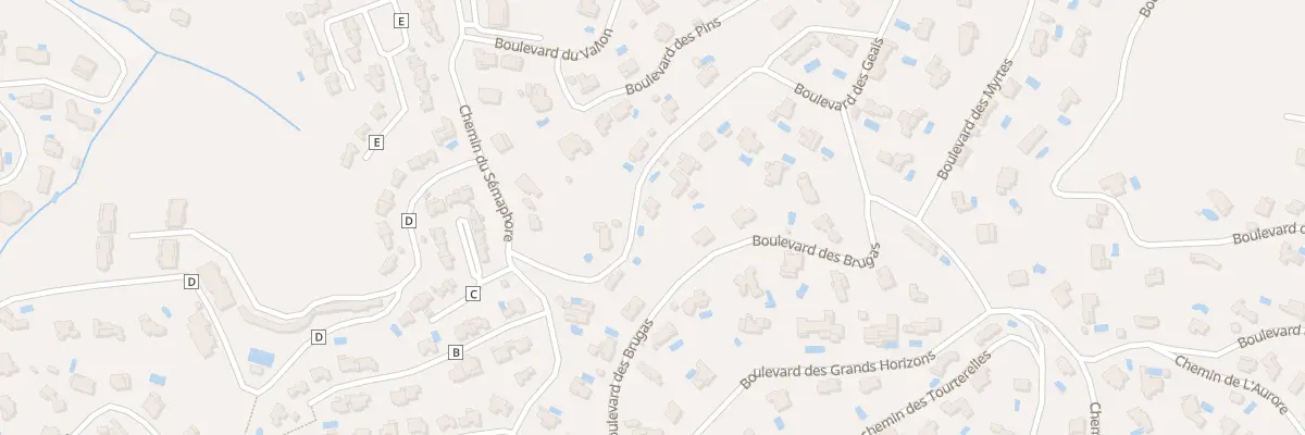 Plan du 6 Bd des Geais à Sainte-Maxime