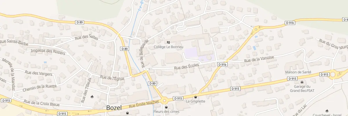 Plan du 136 Rue des Ecoles à Bozel