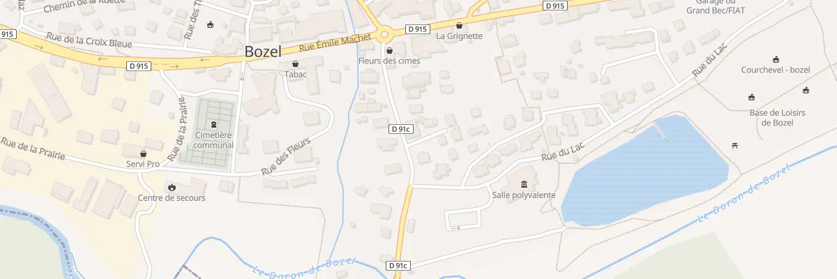 Plan du 5862 Les Faverges à Bozel