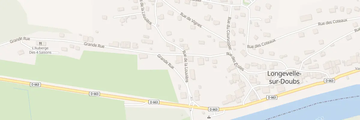 Plan du 3 Rue de la Louvière à Longevelle-sur-Doubs