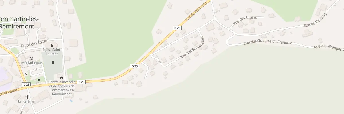 Plan du 296 Rue des Fontenelles à Dommartin-lès-Remiremont