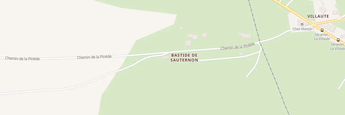 Plan de Che de la Pinede à La Bastide