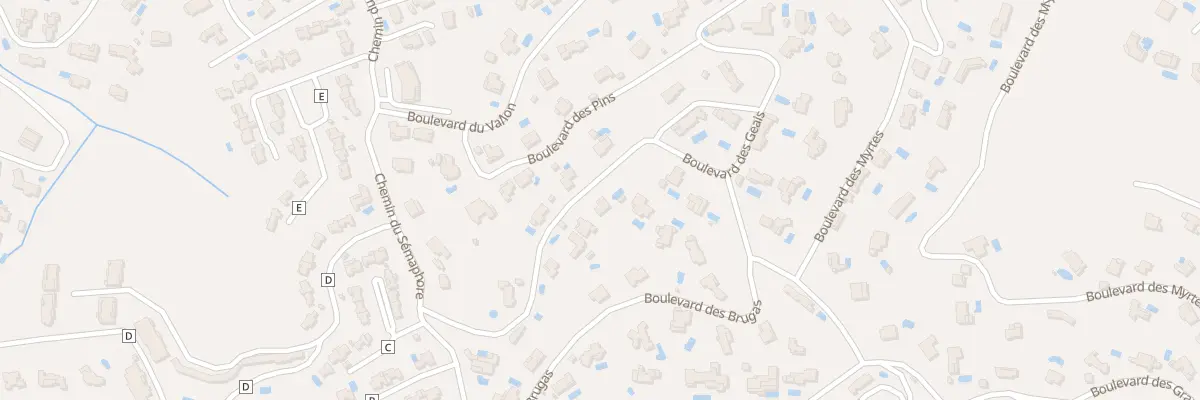 Plan du 12 Bd des Geais à Sainte-Maxime