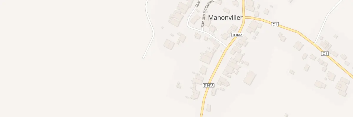 Plan du 1 Rue de l’Eglise à Manonviller