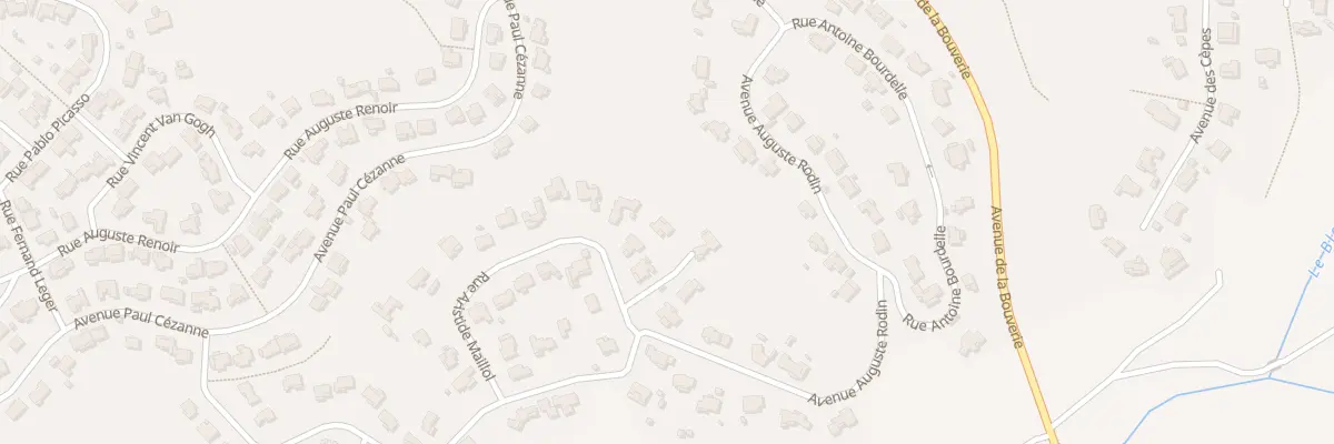 Plan du 283 Imp Maillol à Roquebrune-sur-Argens