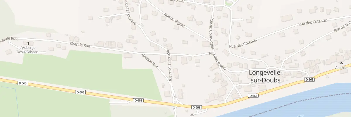 Plan du 2 Rue de la Louvière à Longevelle-sur-Doubs